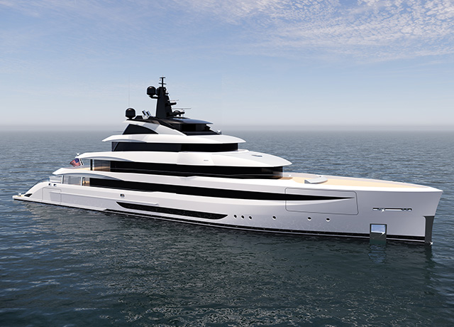 mega yacht in costruzione